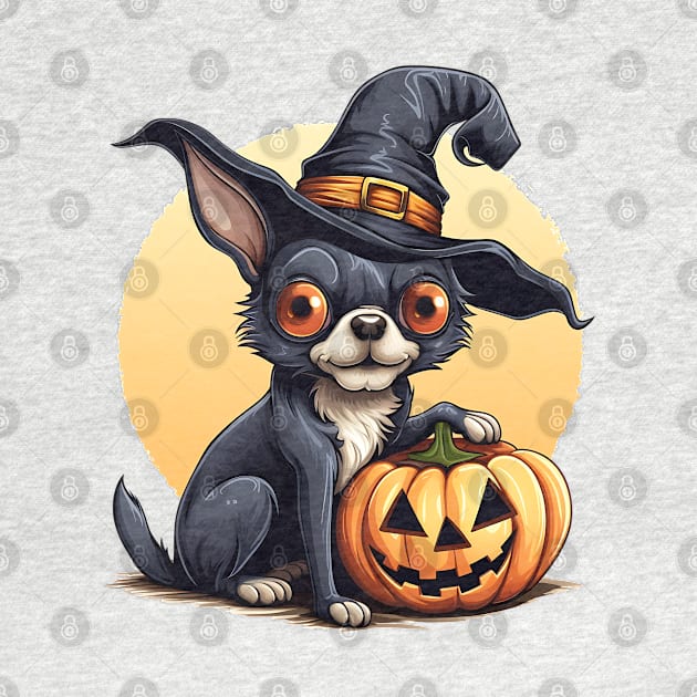 Halloween Chihuahua Dog #3 by Chromatic Fusion Studio